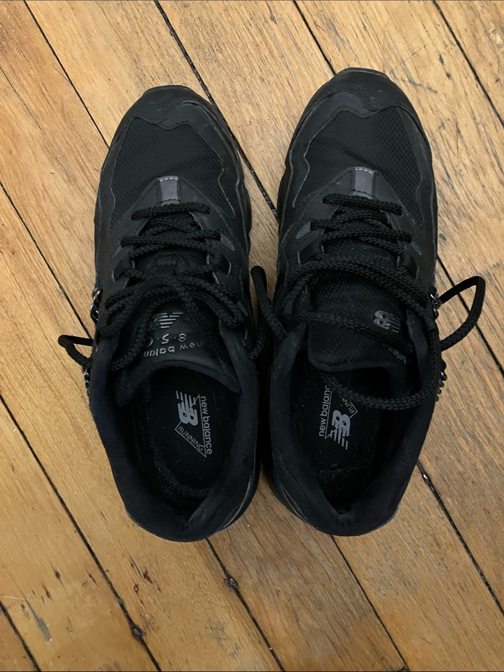 New Balance Black Athletic Sneakers, 9